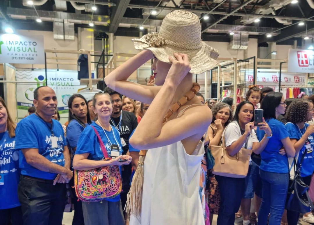 Artesanato de Jacunã é apresentado em desfile  de moda no Bahia Expo & Negócio  em Salvador